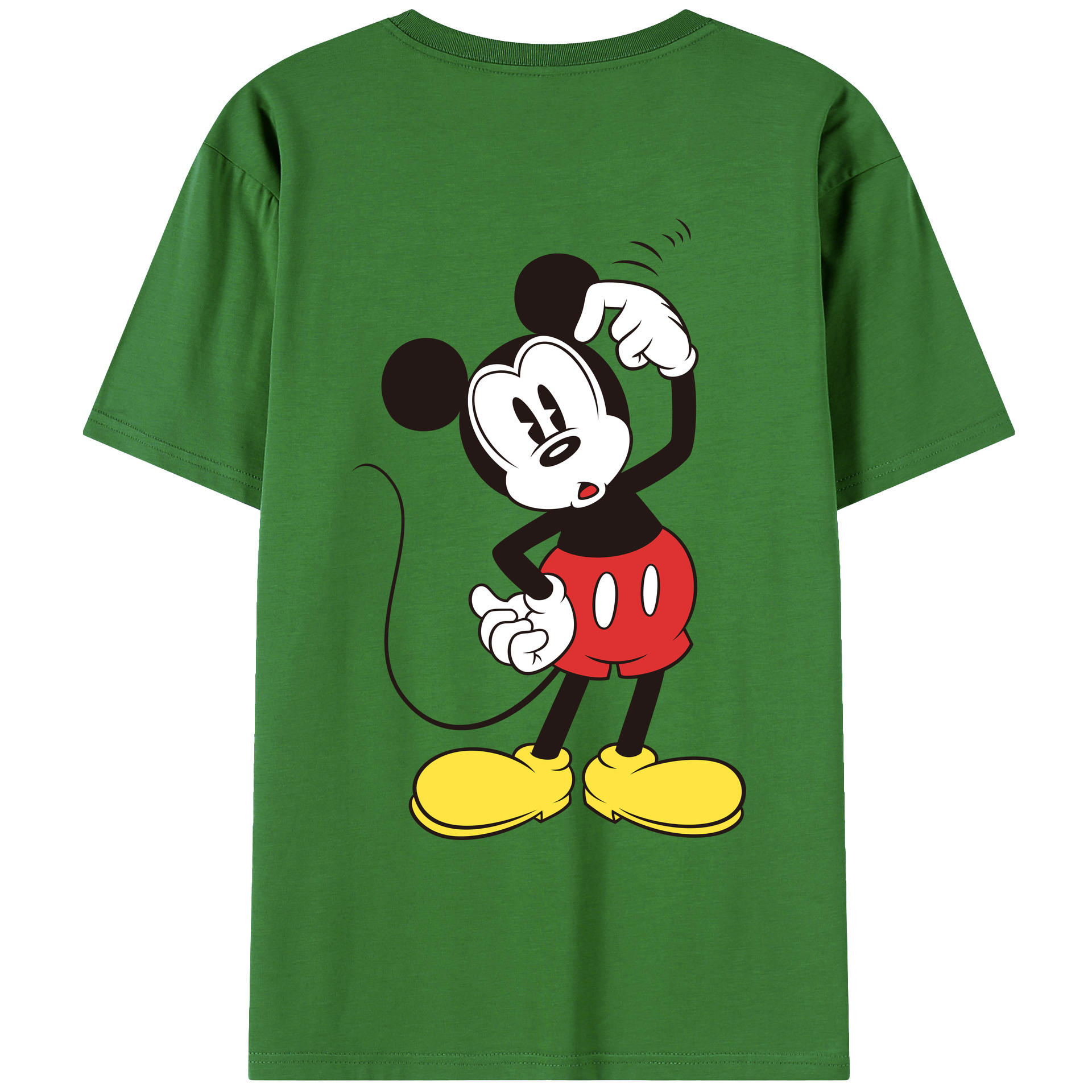 （画像用） ミッキーマウス Mickey Mouse レディース半袖Tシャツ(バックプリント)